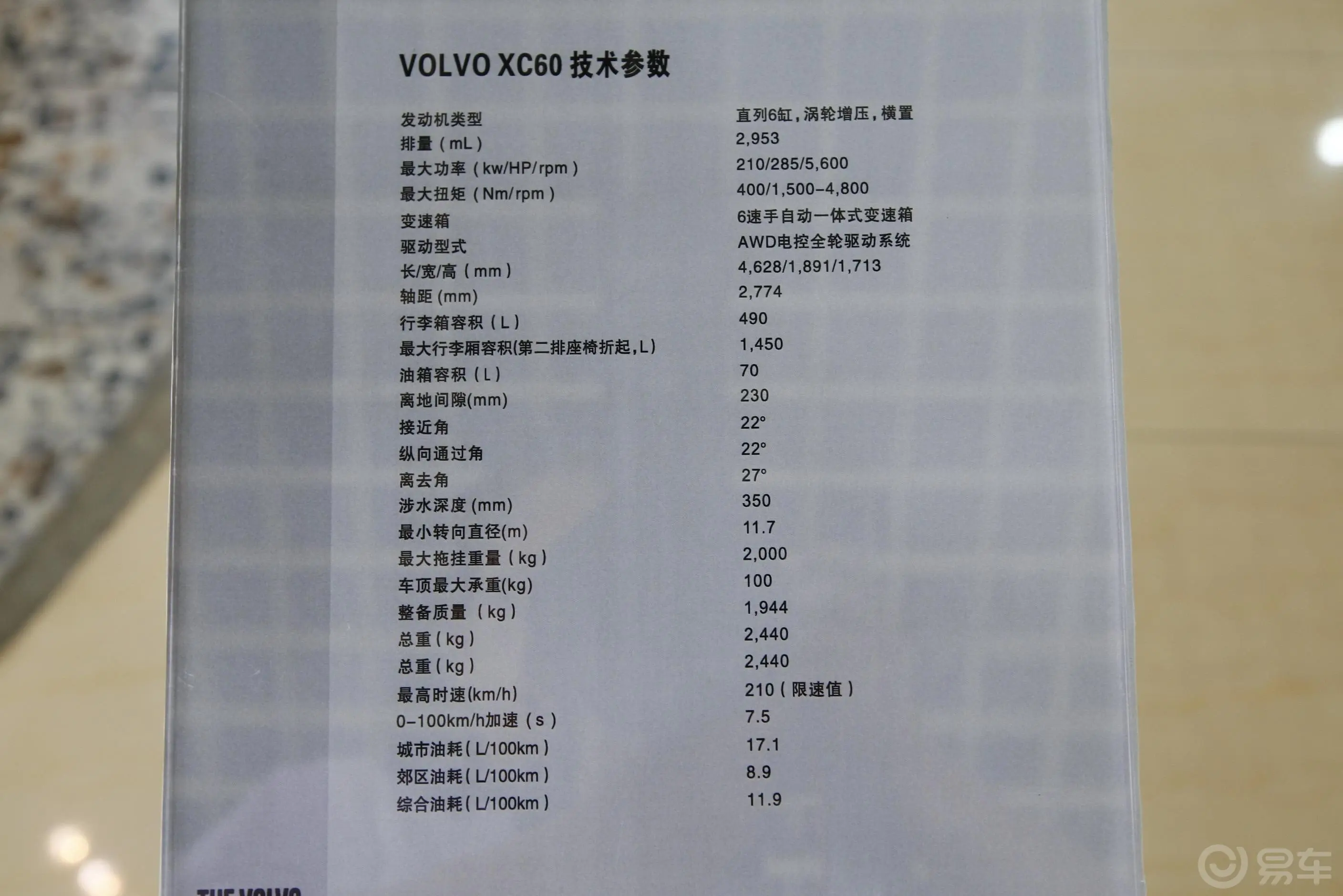 沃尔沃XC60(进口)T6 AWD 智雅版内饰