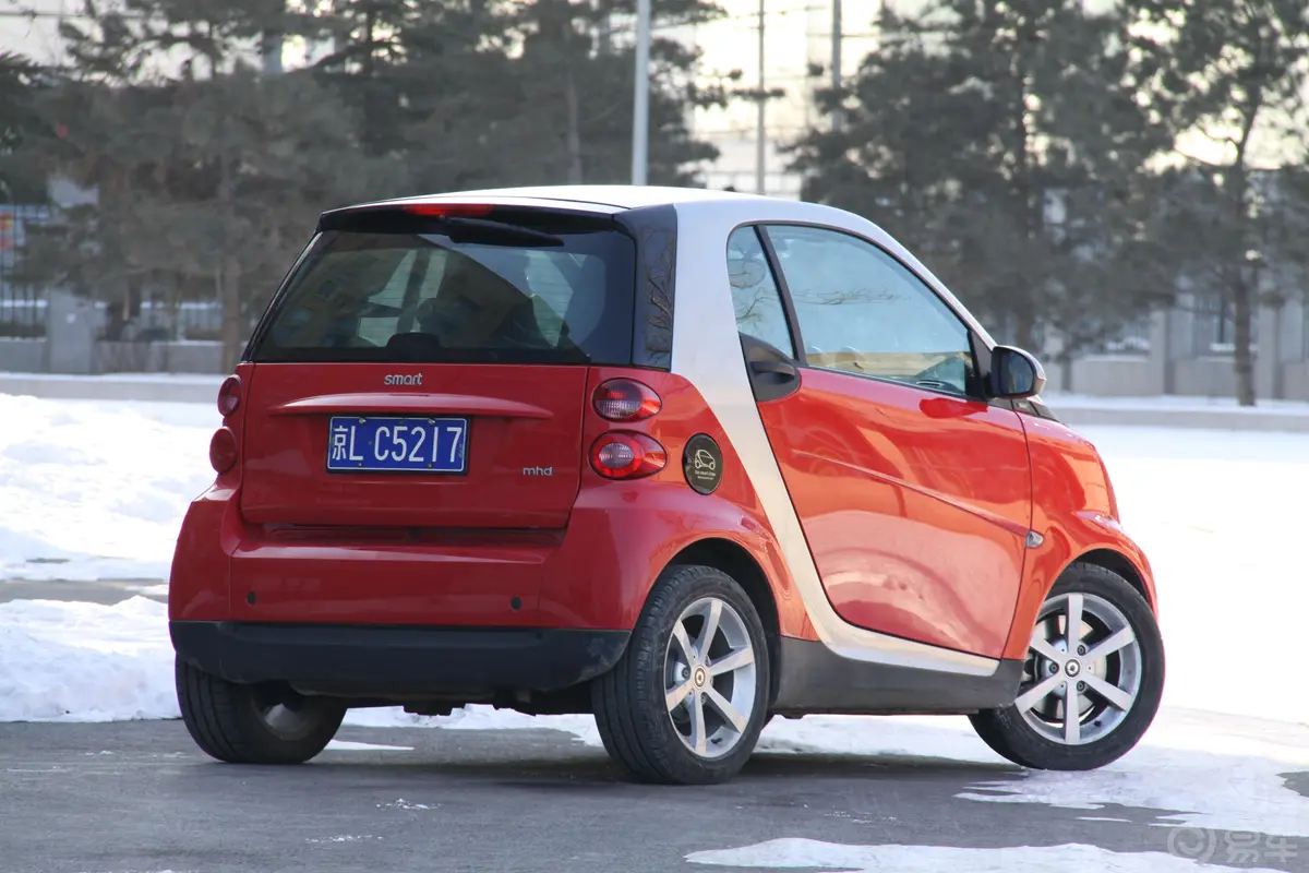 smart fortwocoupe style版侧后45度车头向右水平