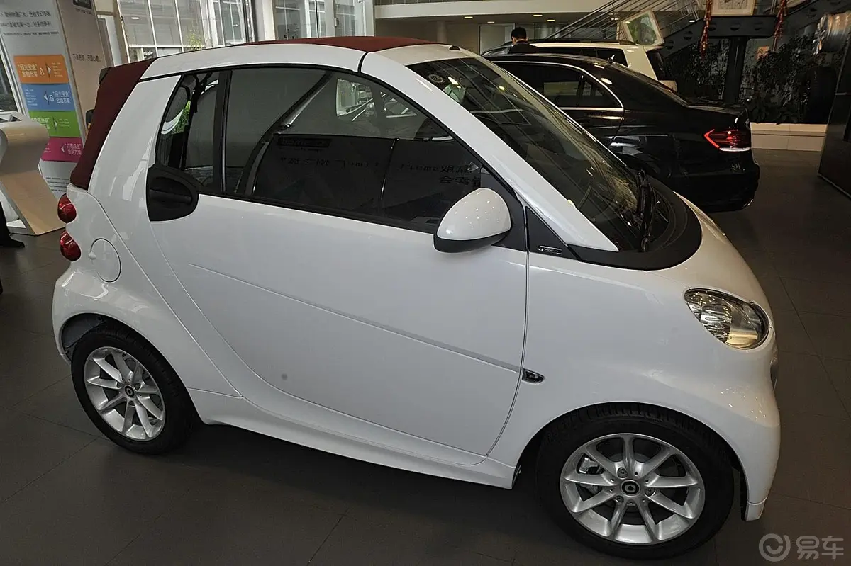 smart fortwo1.0T 敞篷激情版正侧车头向右水平