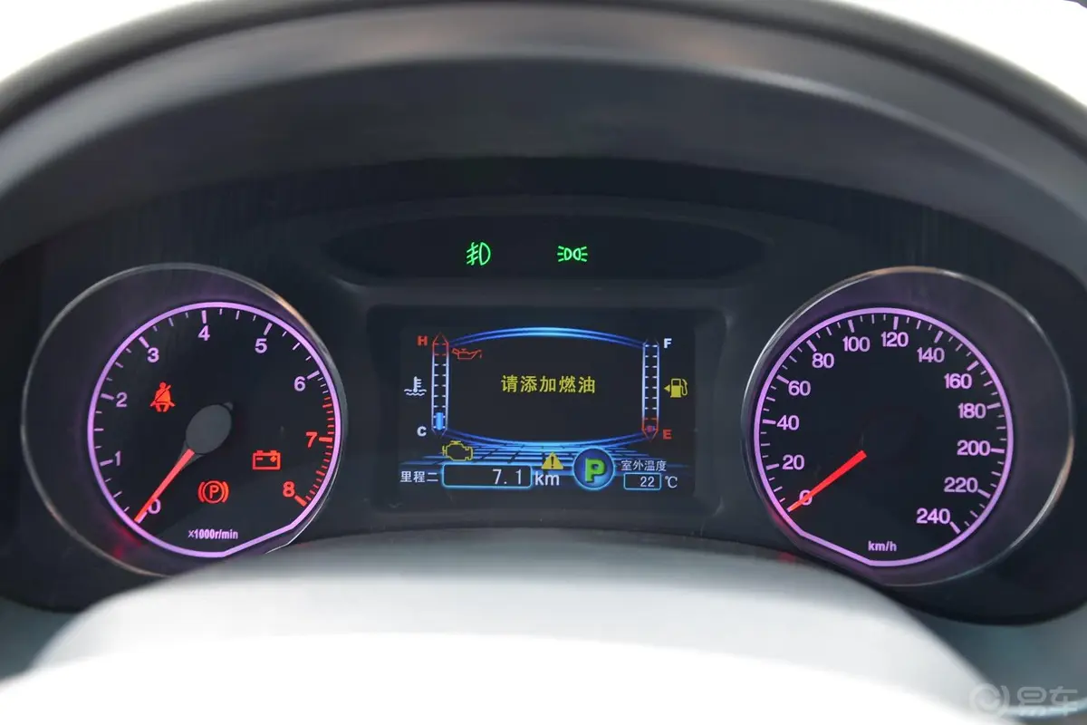 速锐1.5TID 双离合 豪华型仪表盘