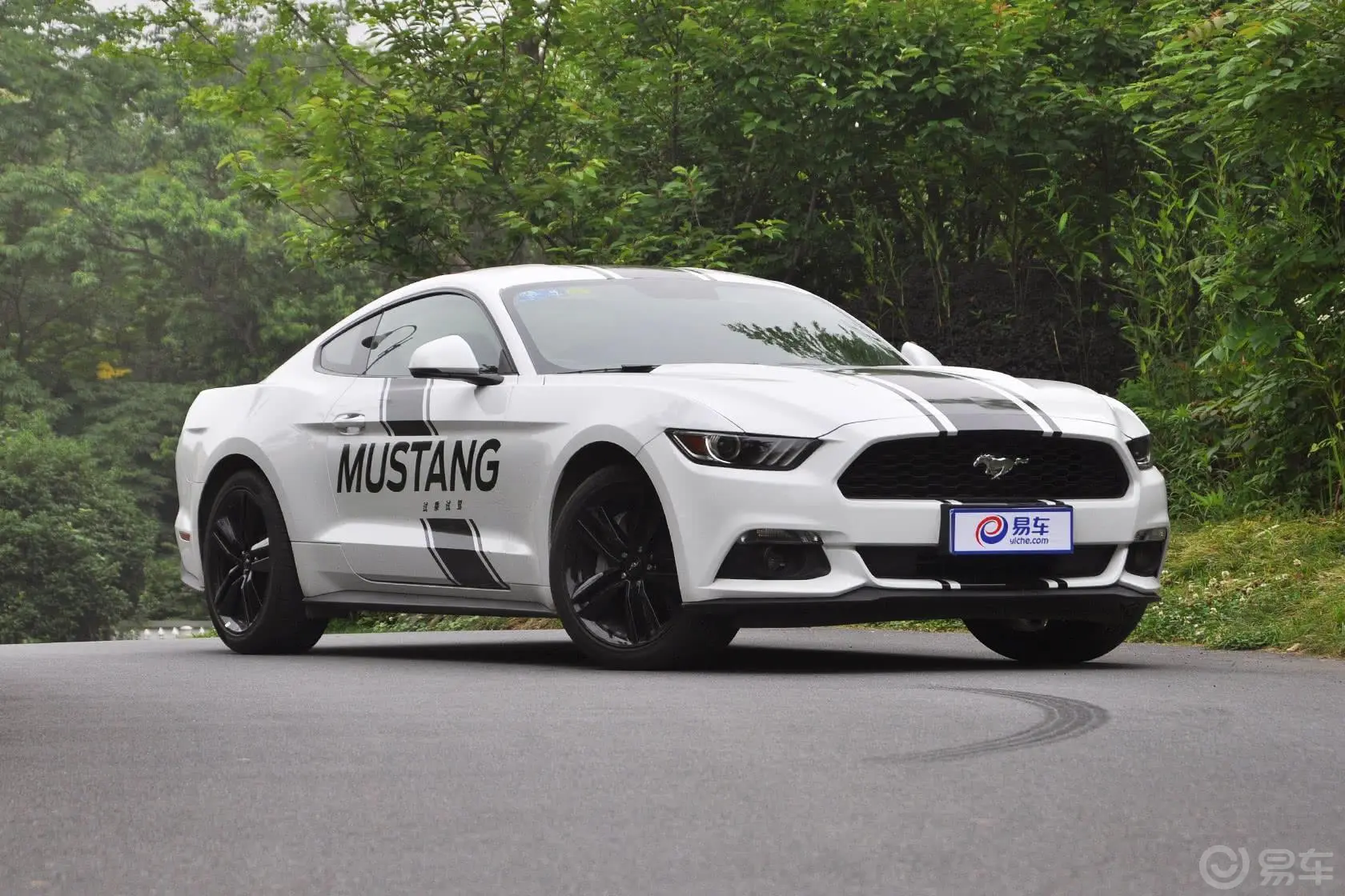 Mustang2.3L 手自一体 50周年纪念版侧前45度车头向右水平