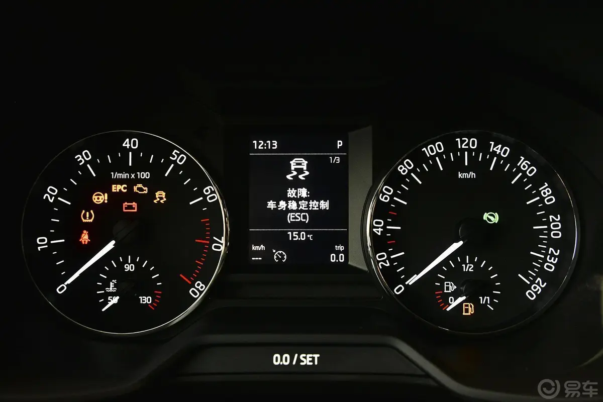 明锐280TSI DSG智行版仪表盘背光显示