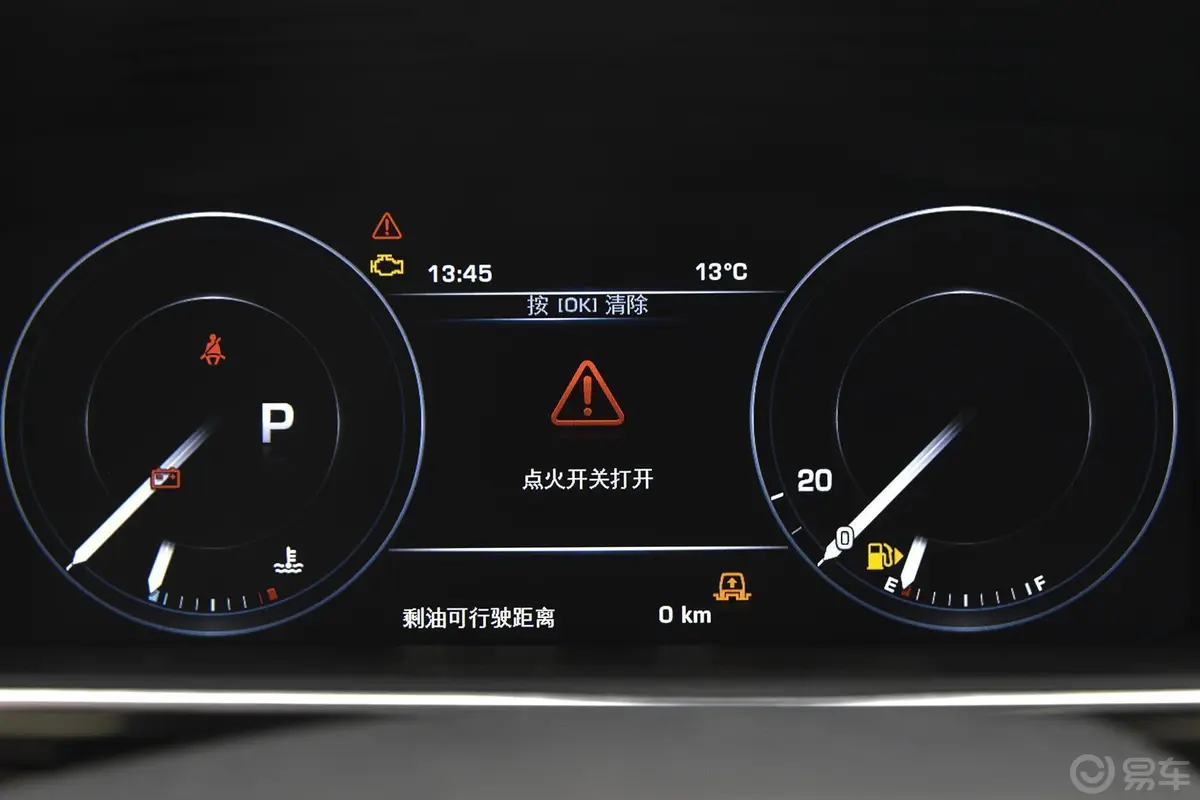 揽胜运动版3.0 V6 HSE 汽油 欧规型仪表盘背光显示