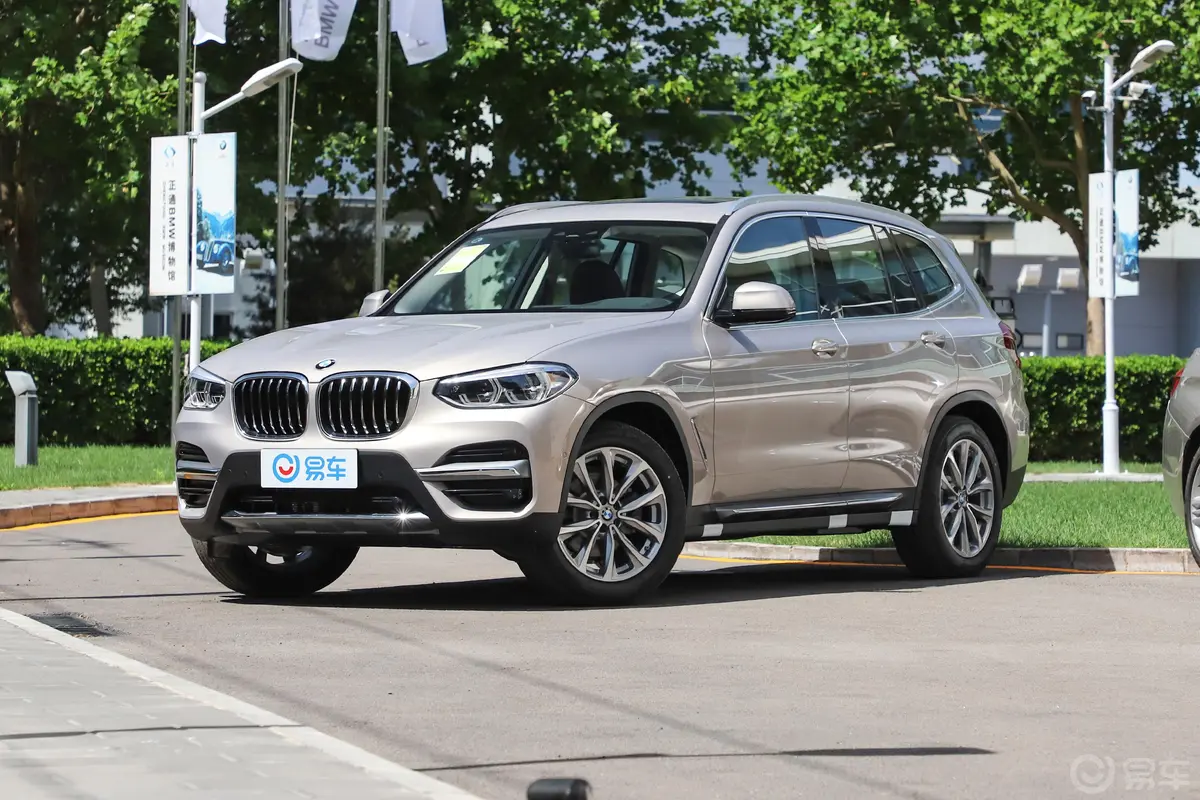 宝马X3xDrive 25i 豪华套装侧前45度车头向左水平