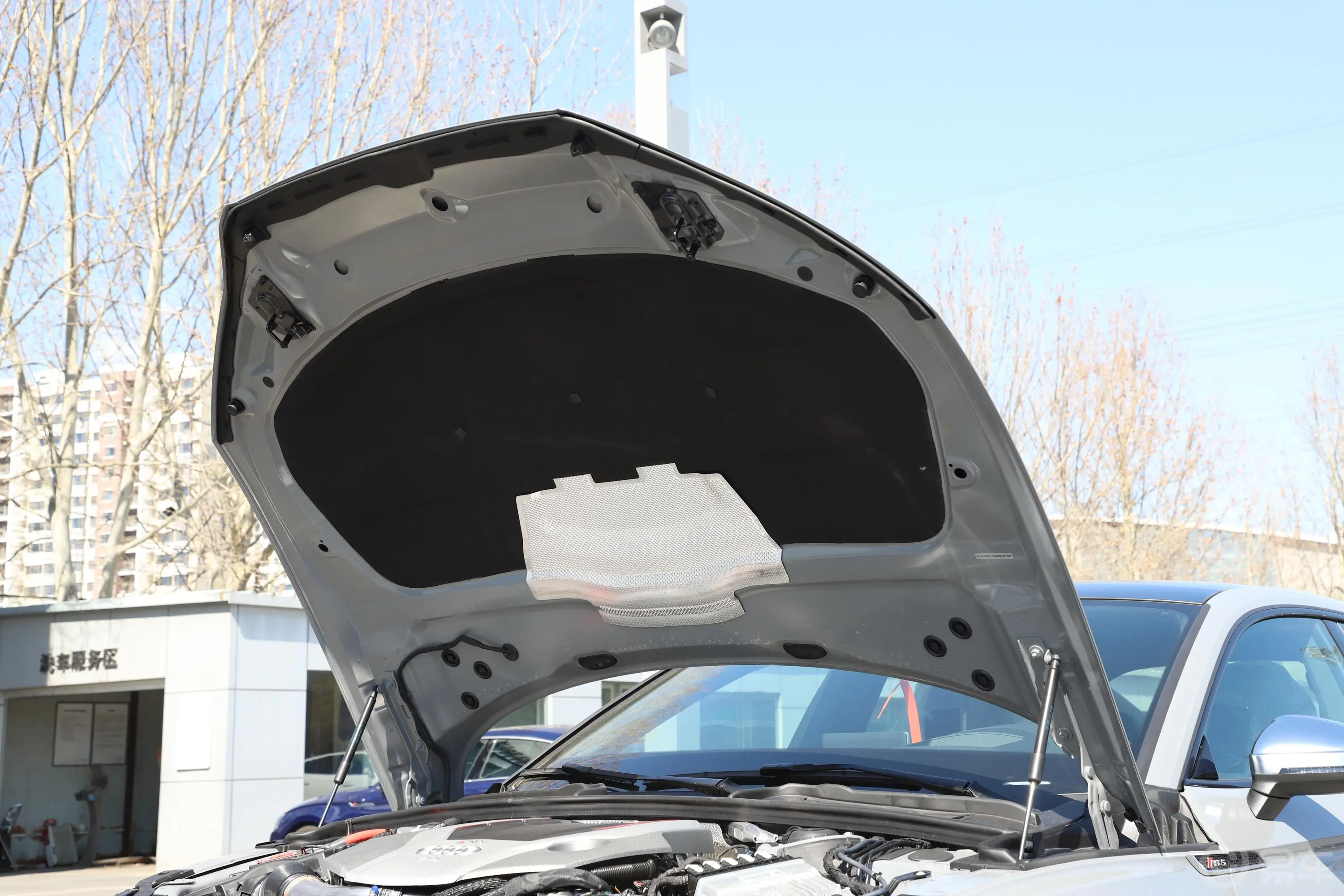 奥迪RS 52.9T Sportback发动机舱盖内侧