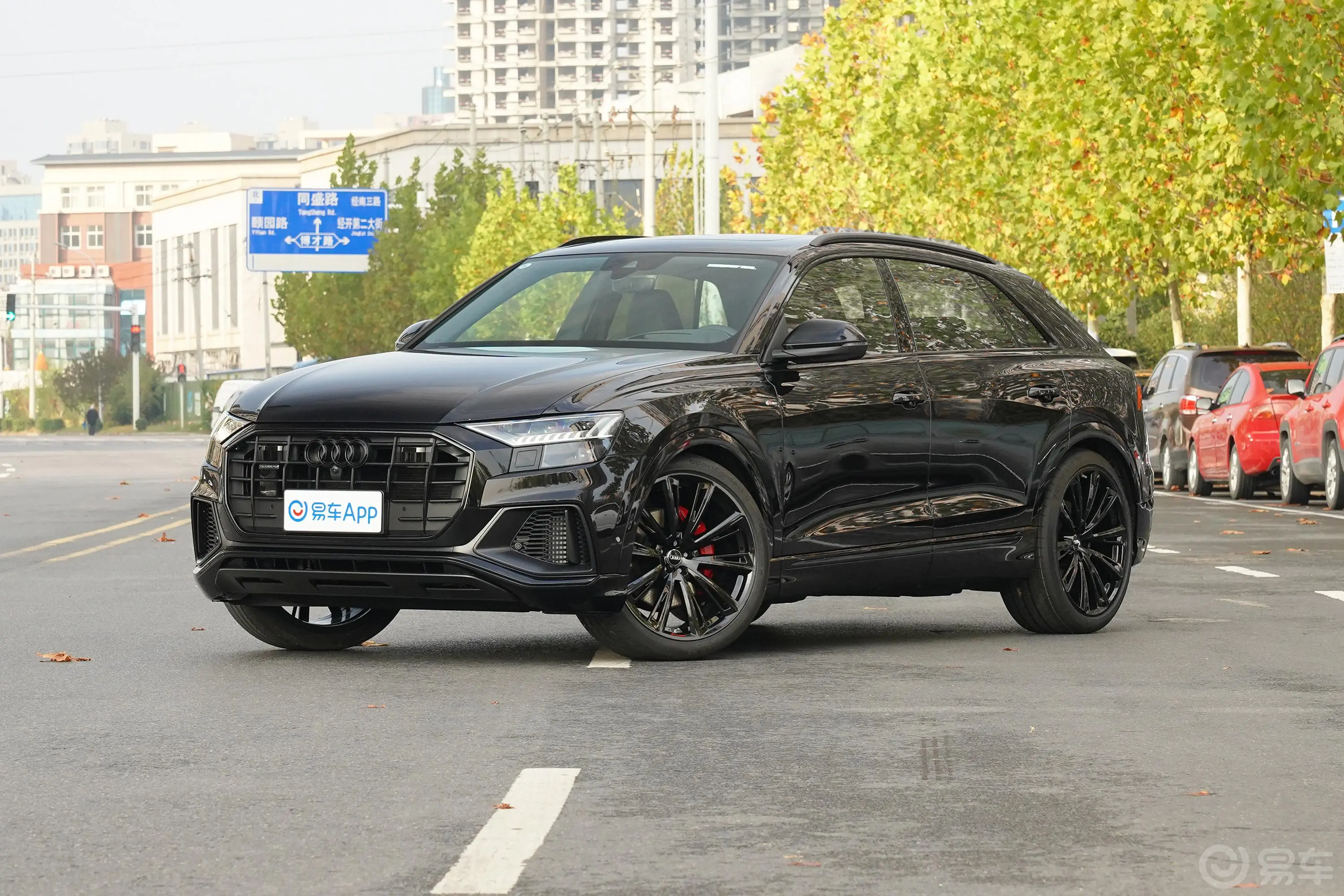 奥迪Q855 TFSI quattro 暗夜骑士限量版侧前45度车头向左水平