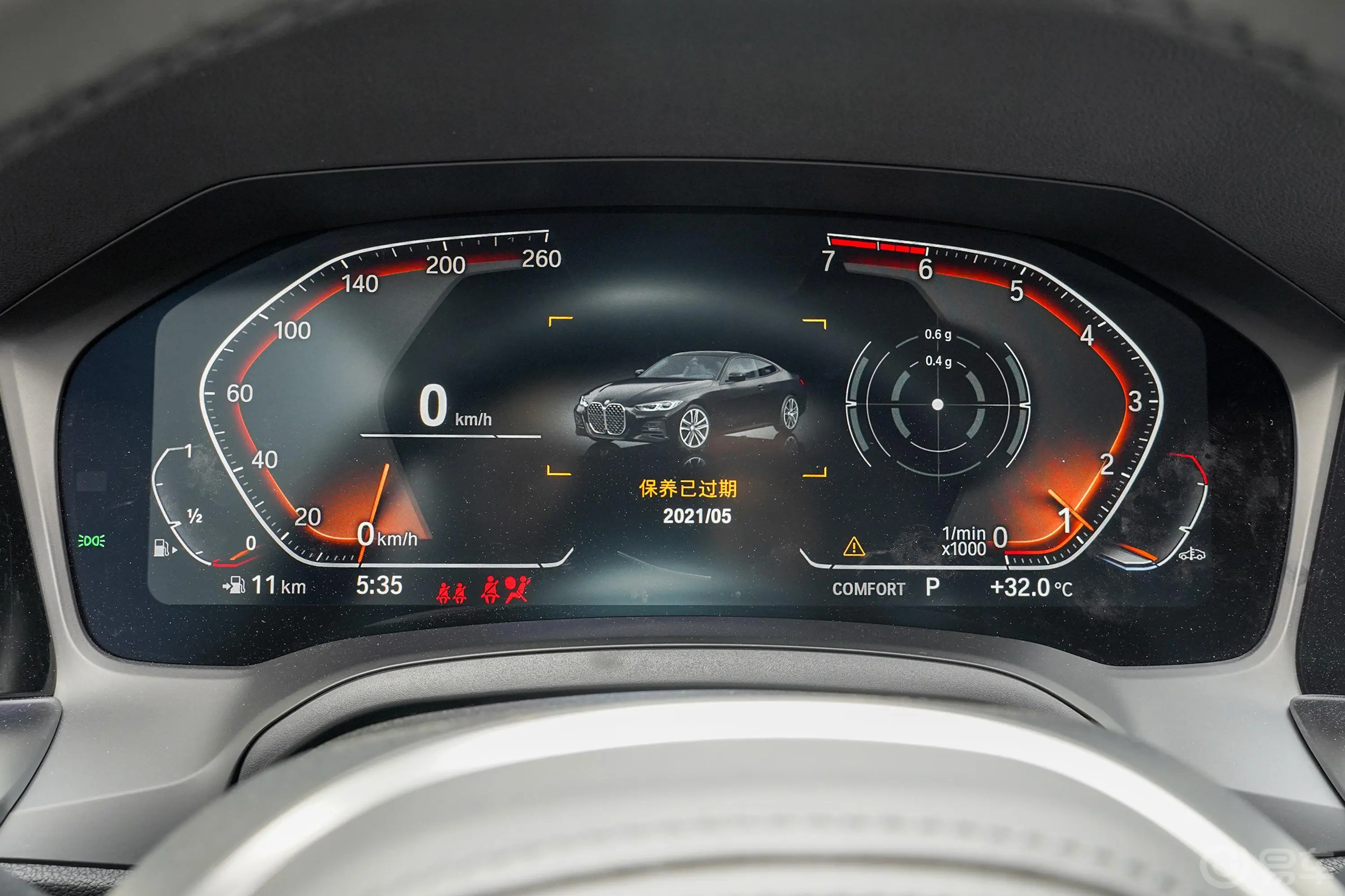 宝马4系改款 双门轿跑车 425i M运动套装仪表盘