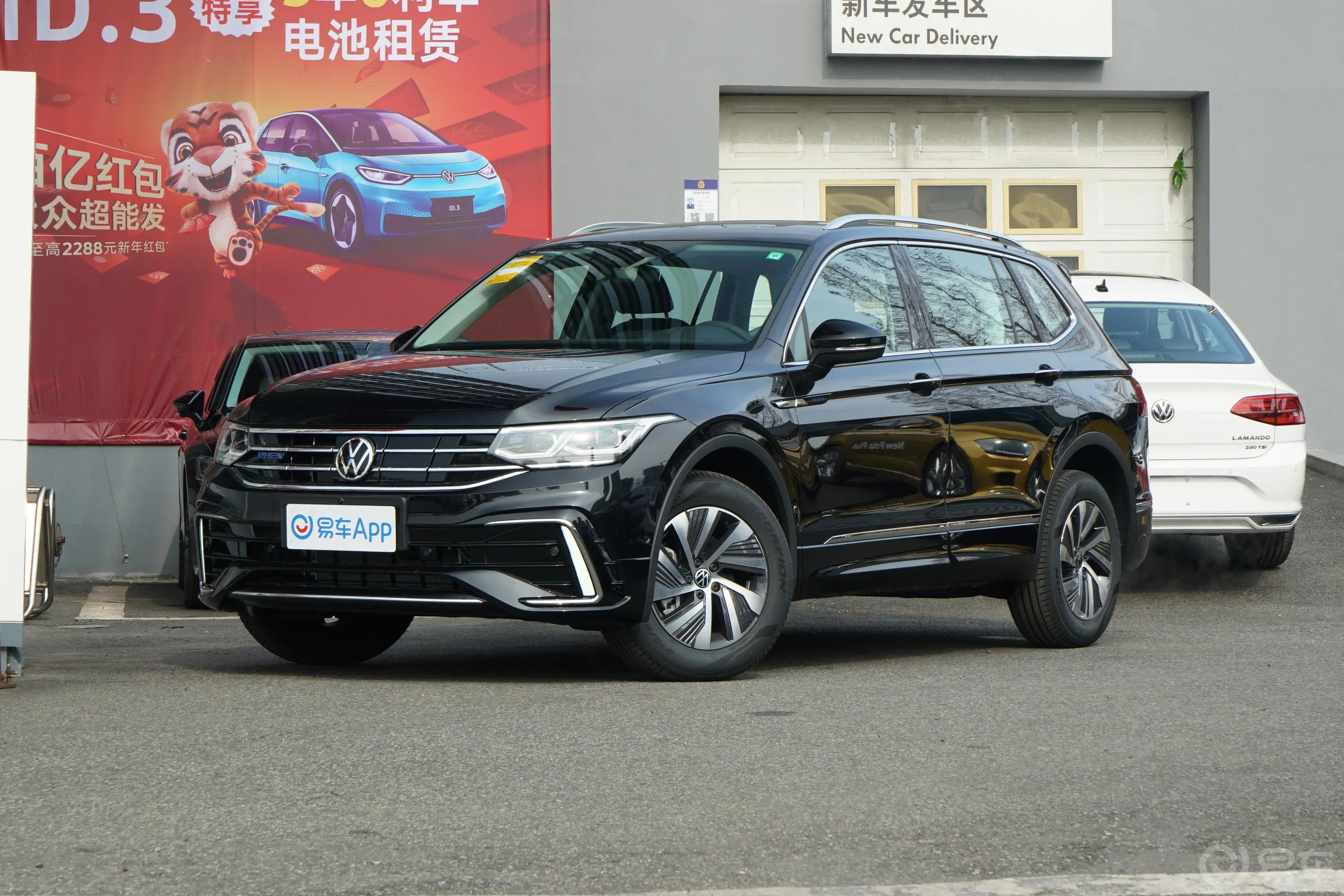 途观L 插电混动430PHEV 旗舰版侧前45度车头向左水平