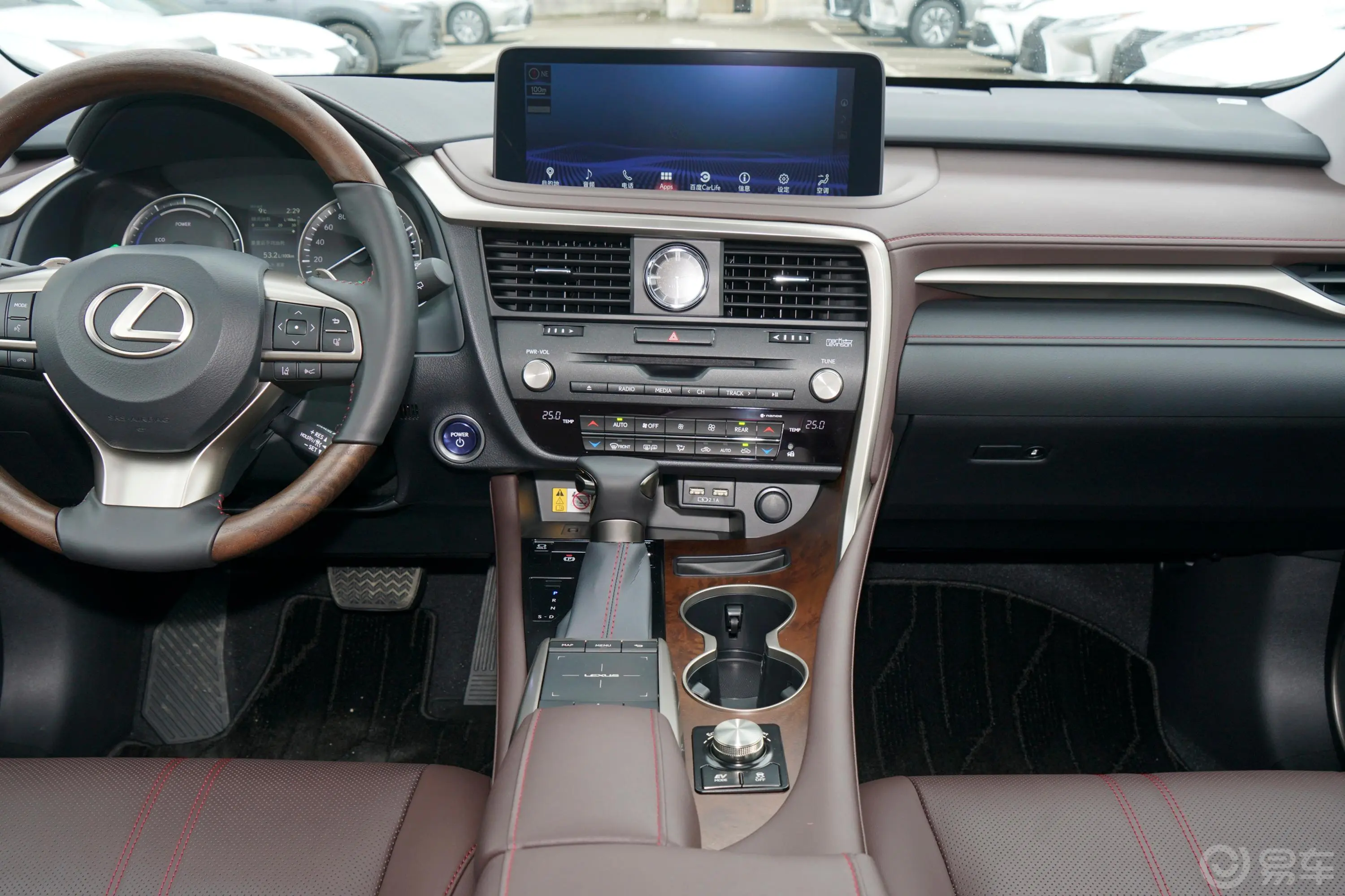 雷克萨斯RX450hL 豪华版 6座中控台整体