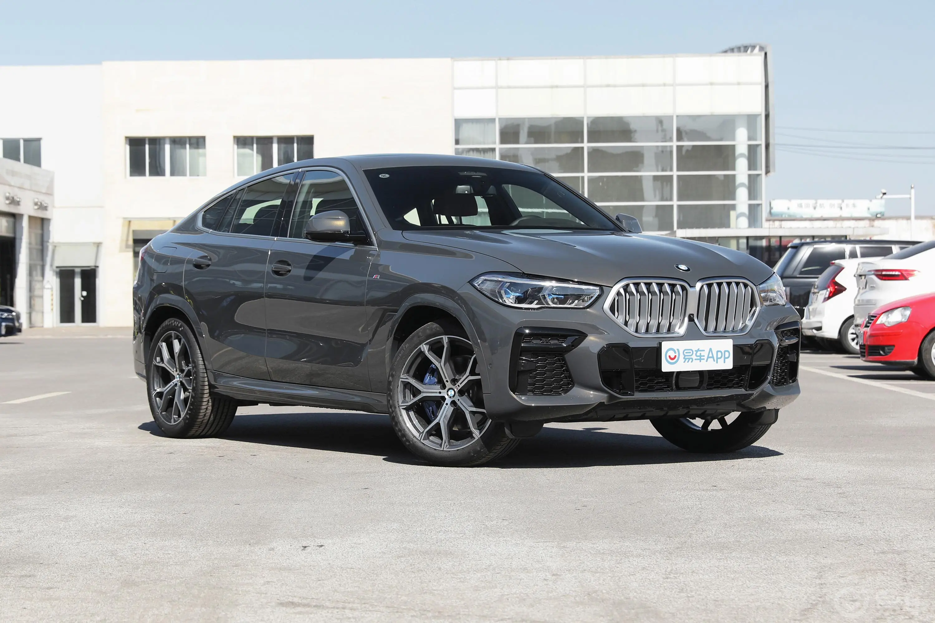 宝马X6xDrive40i 尊享型 M运动套装前格栅侧俯拍