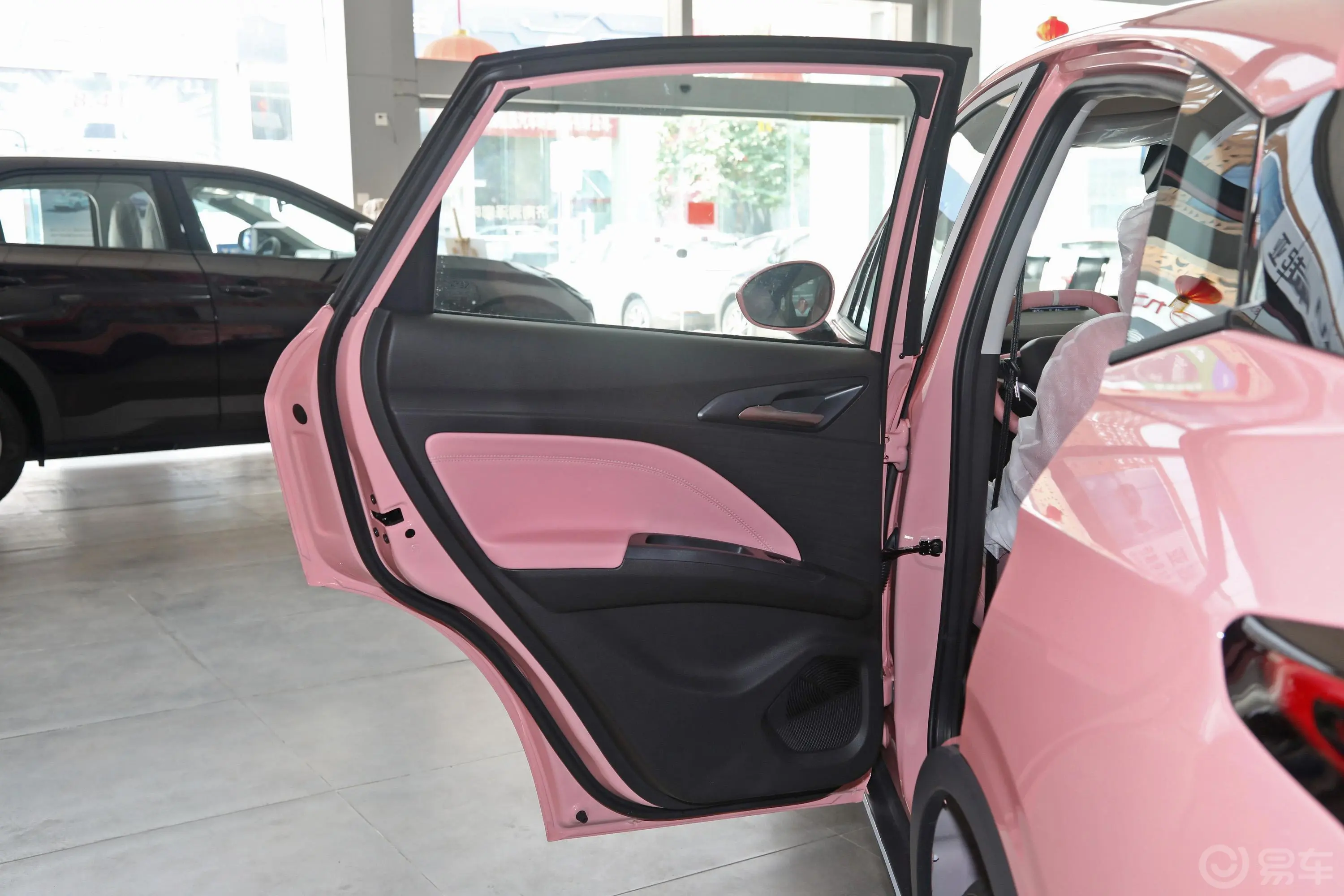 哪吒V潮 400 Lite 粉色定制款 三元锂驾驶员侧后车门
