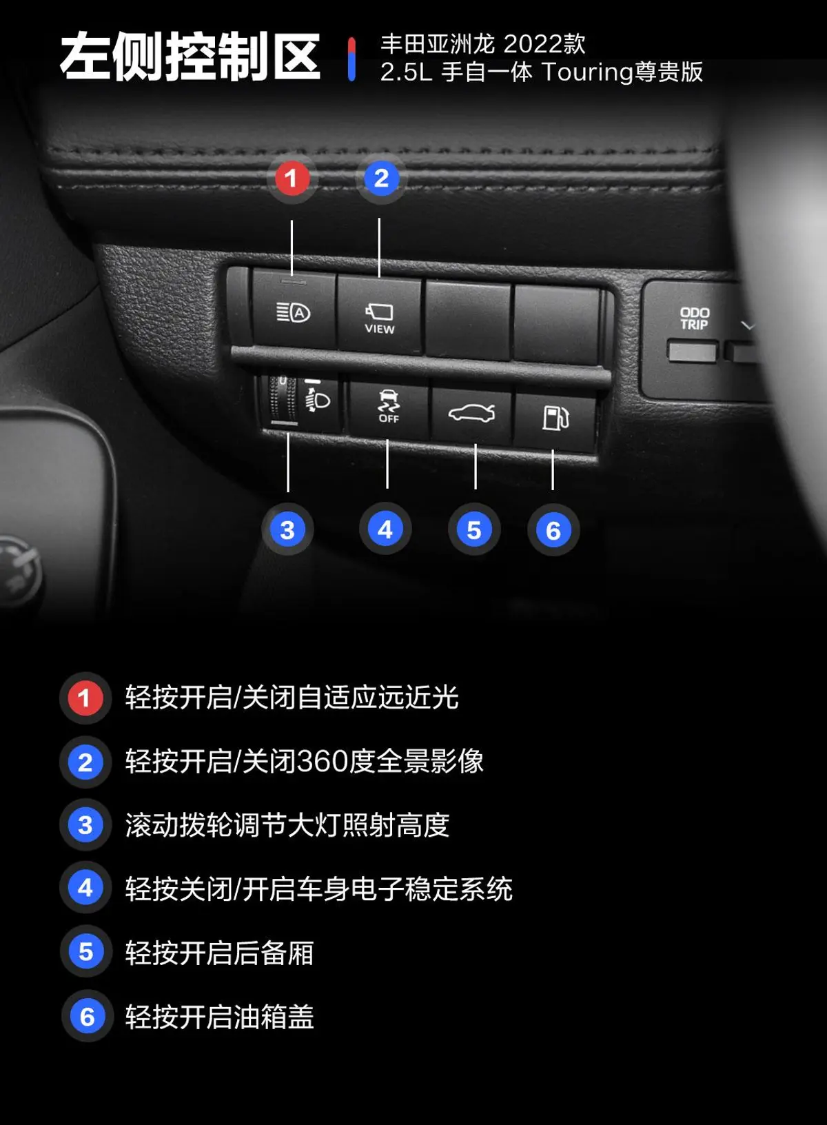 亚洲龙2.5L 手自一体 Touring尊贵版