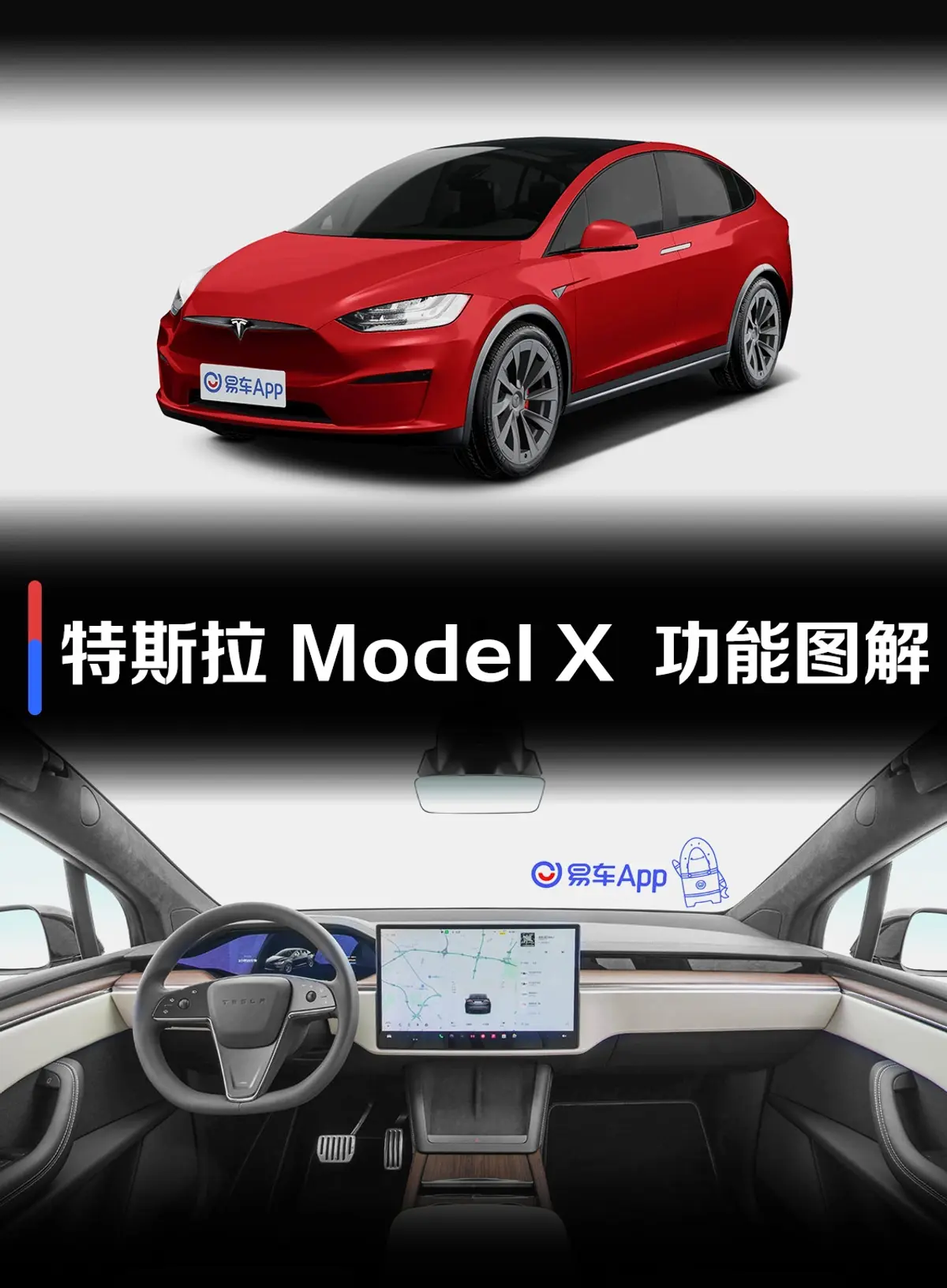 Model X664km Plaid版 三电机全轮驱动