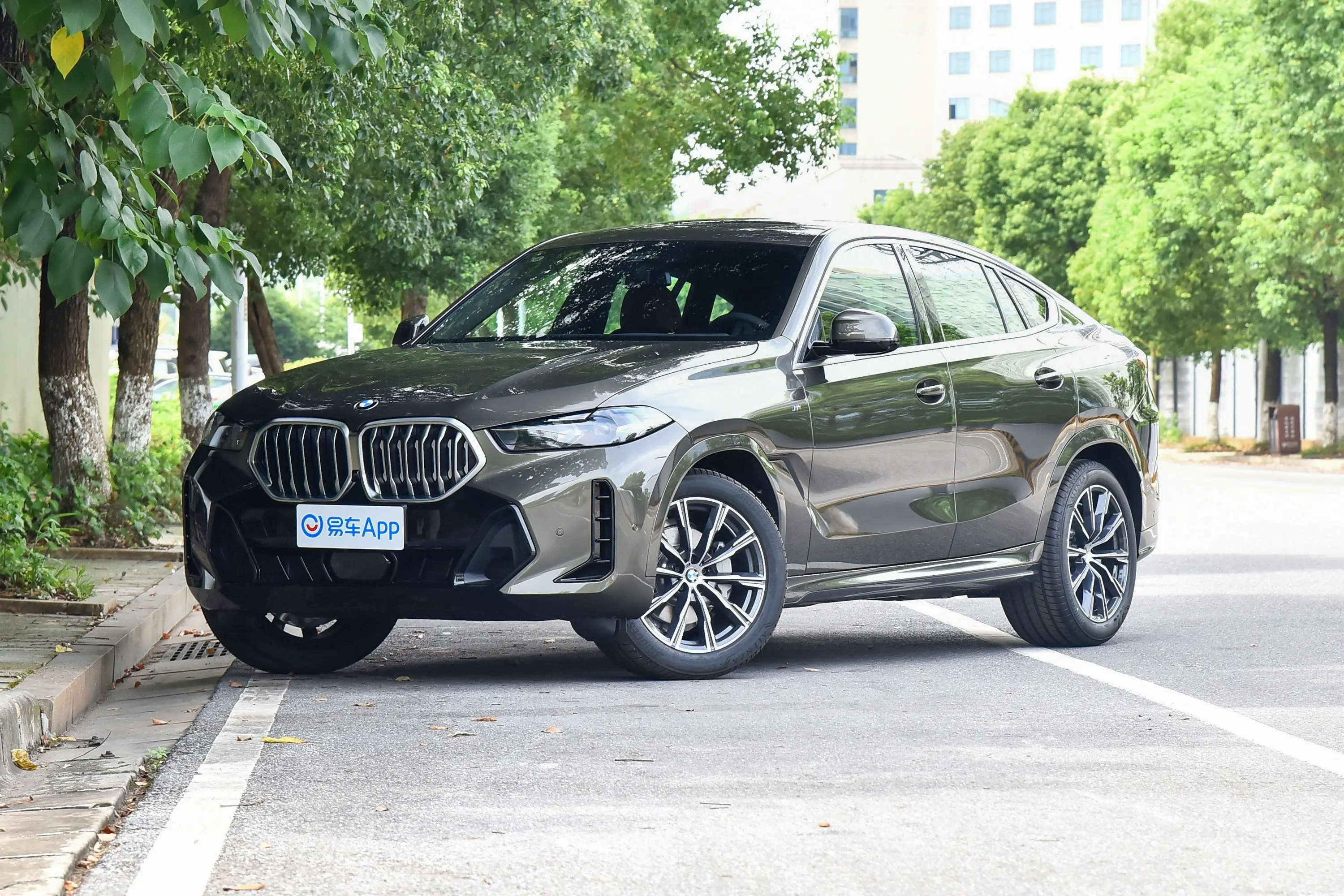 宝马X6改款 xDrive30i M运动套装侧前45度车头向左水平