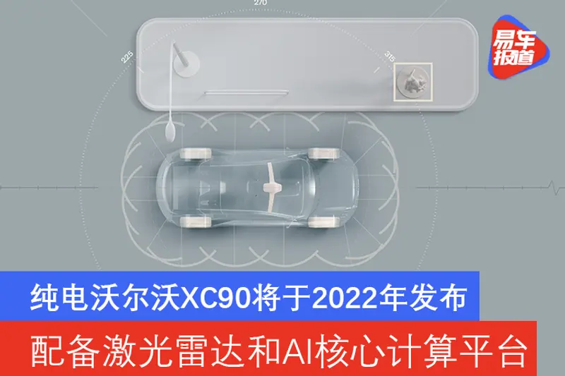 纯电沃尔沃XC90 2022年发布 配备激光雷达和AI核心计算平台