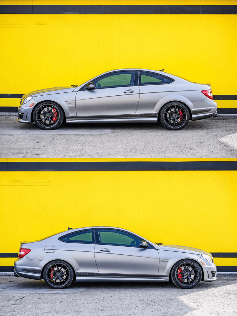 2015款奔驰c63 507版,6.2l v8自吸引擎,超低里程!