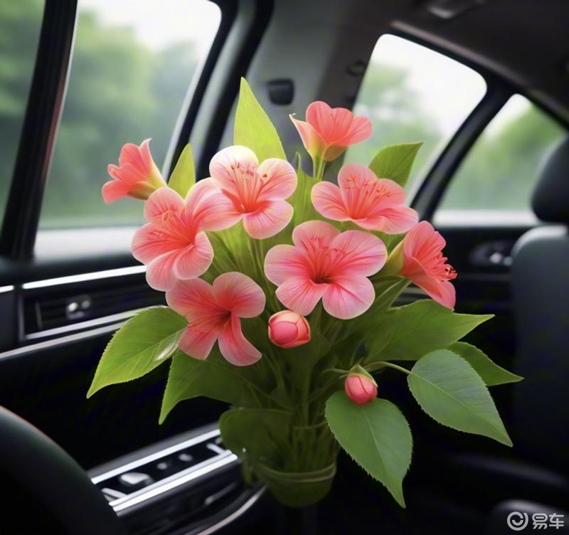 浪漫深蓝-车内鲜花拍摄技巧_综合社区_易车社区