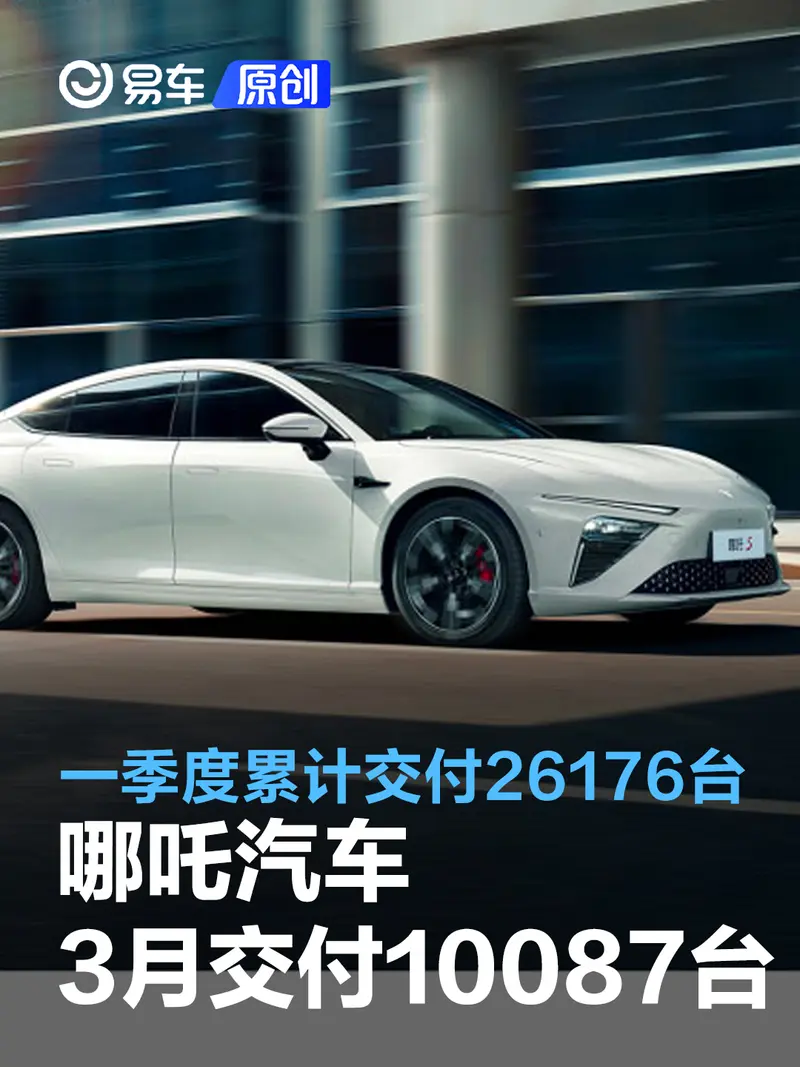 哪吒汽车3月交付10087台 一季度累计交付26176台