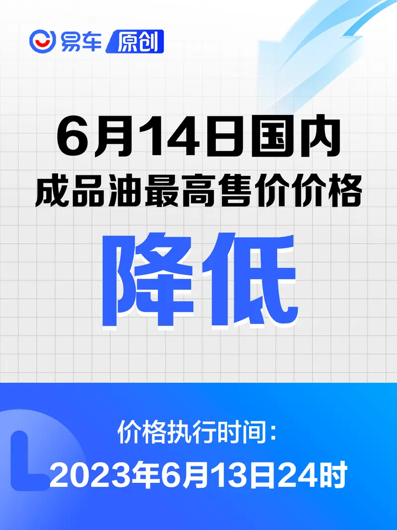 国内油价将于6月13日24时起调整 加满一箱少花2.5元左右