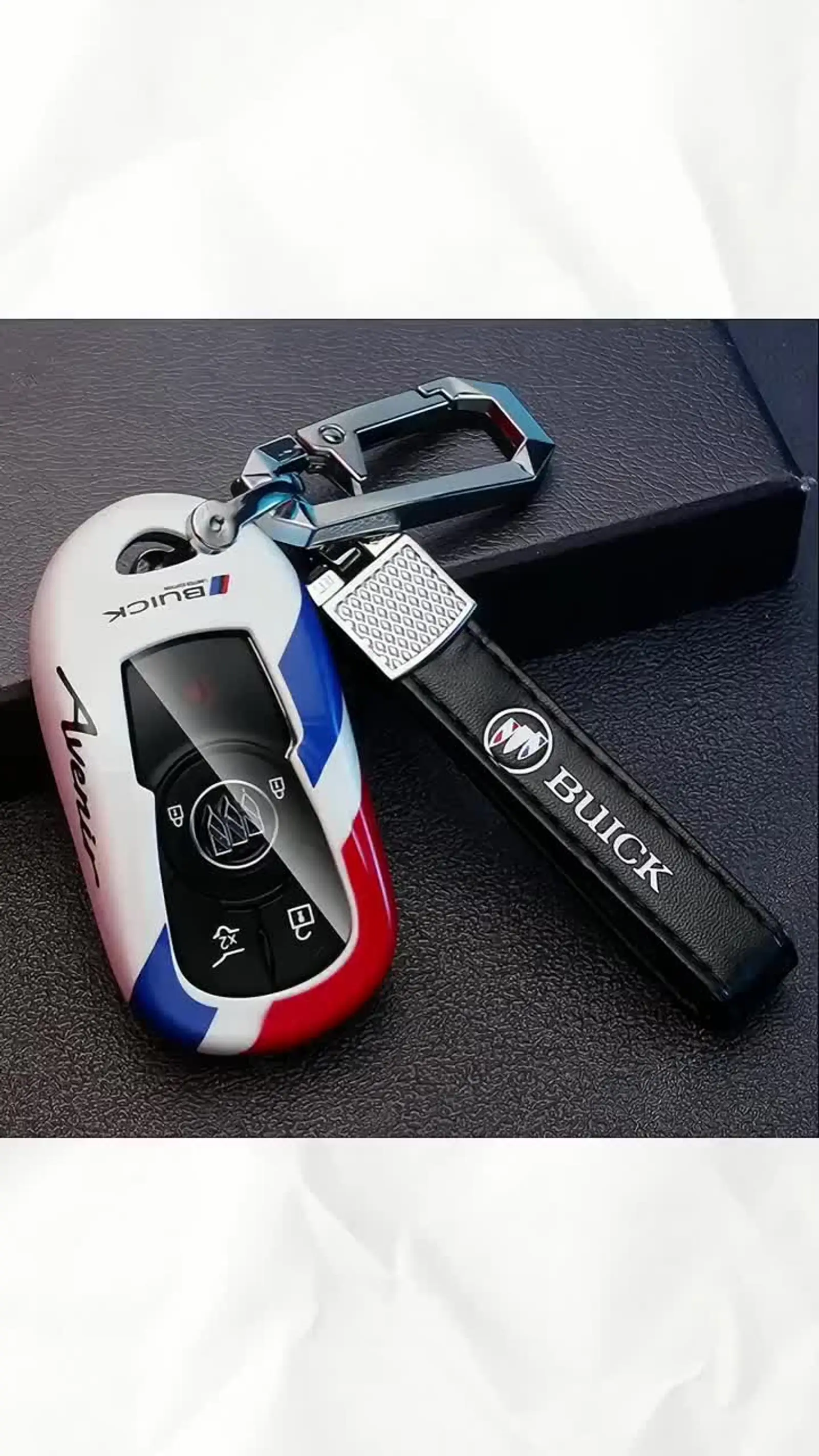 适用22款别克君威gs车钥匙套微蓝壳昂科拉gx扣昂科旗包君越男改装