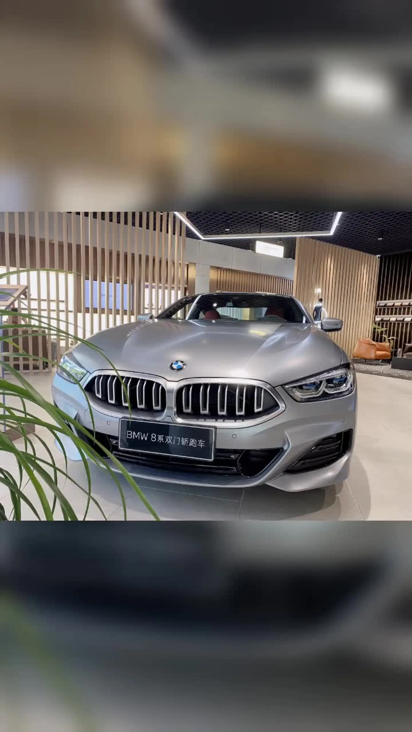 bmw 8系双门轿跑车 (磨砂纯灰色/云锦红)_易车小视频