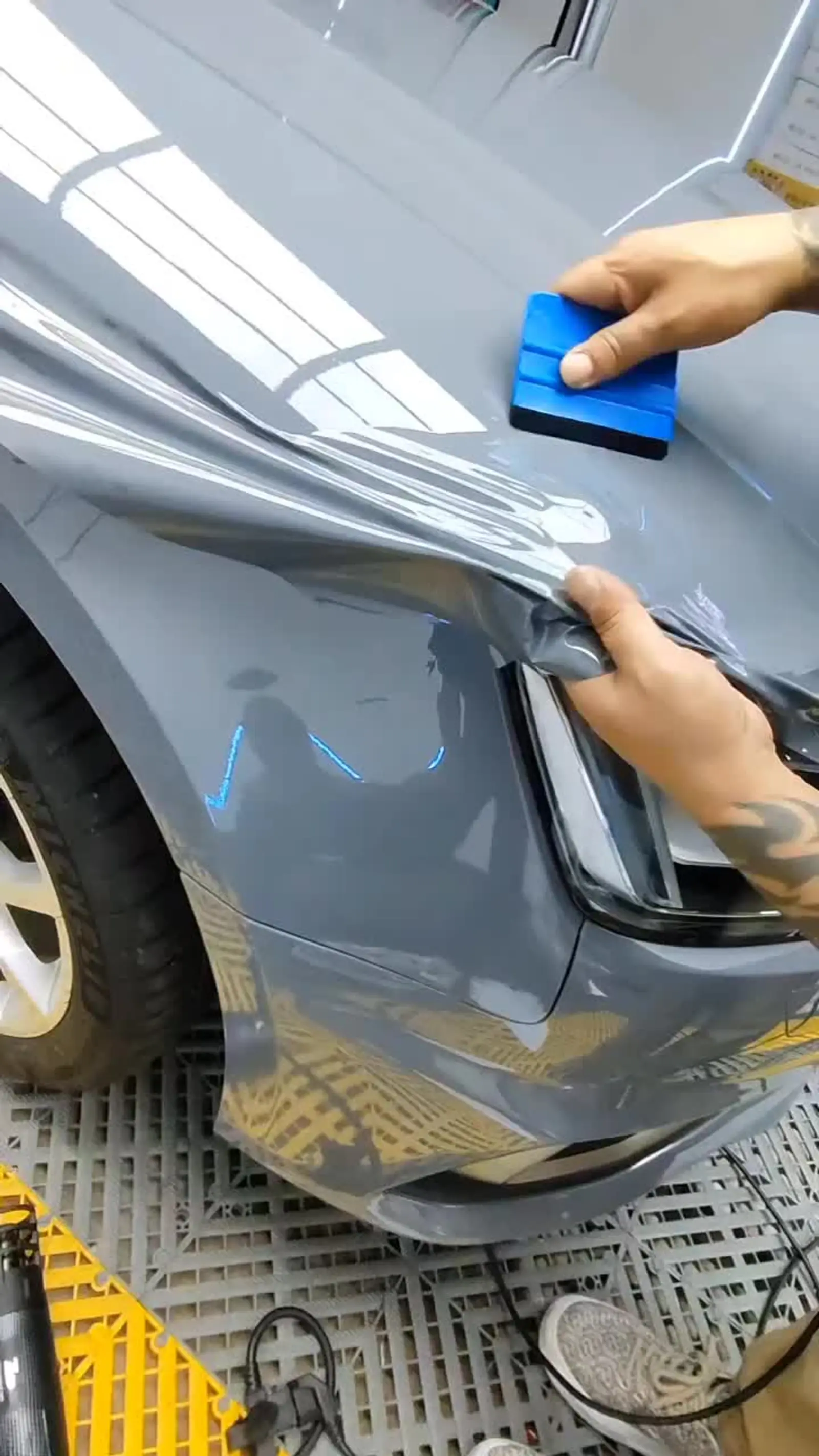 奥迪a4l水泥灰 完工